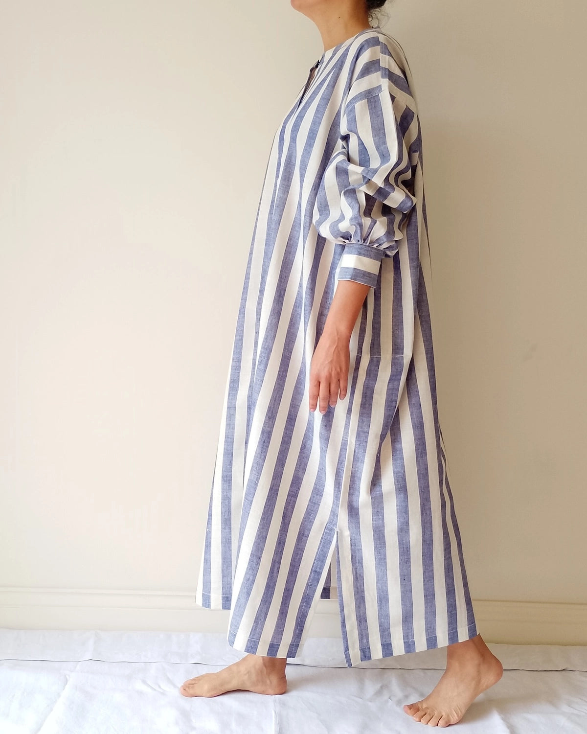 Organic Cotton Stripe Shirtdress