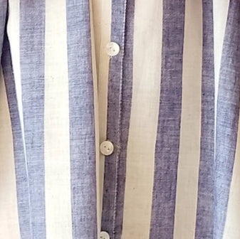 Organic Cotton Stripe Shirtdress