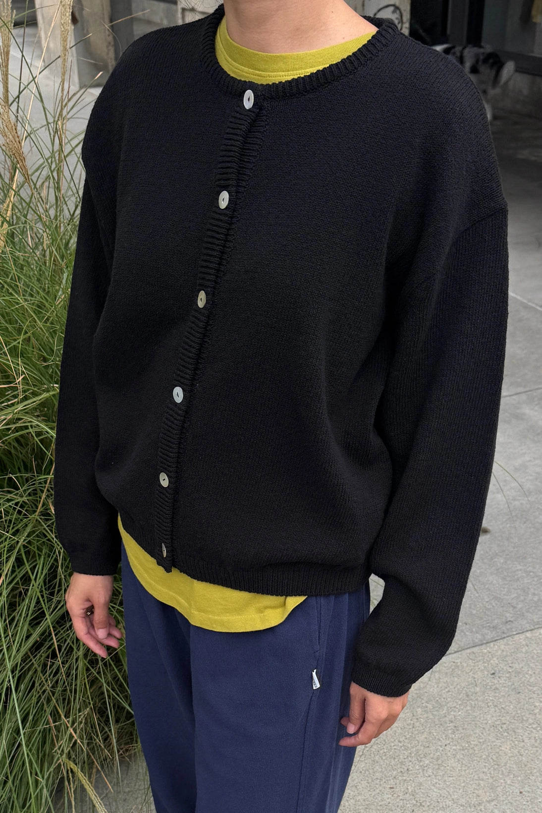 Cotton Leila Cardigan | Black