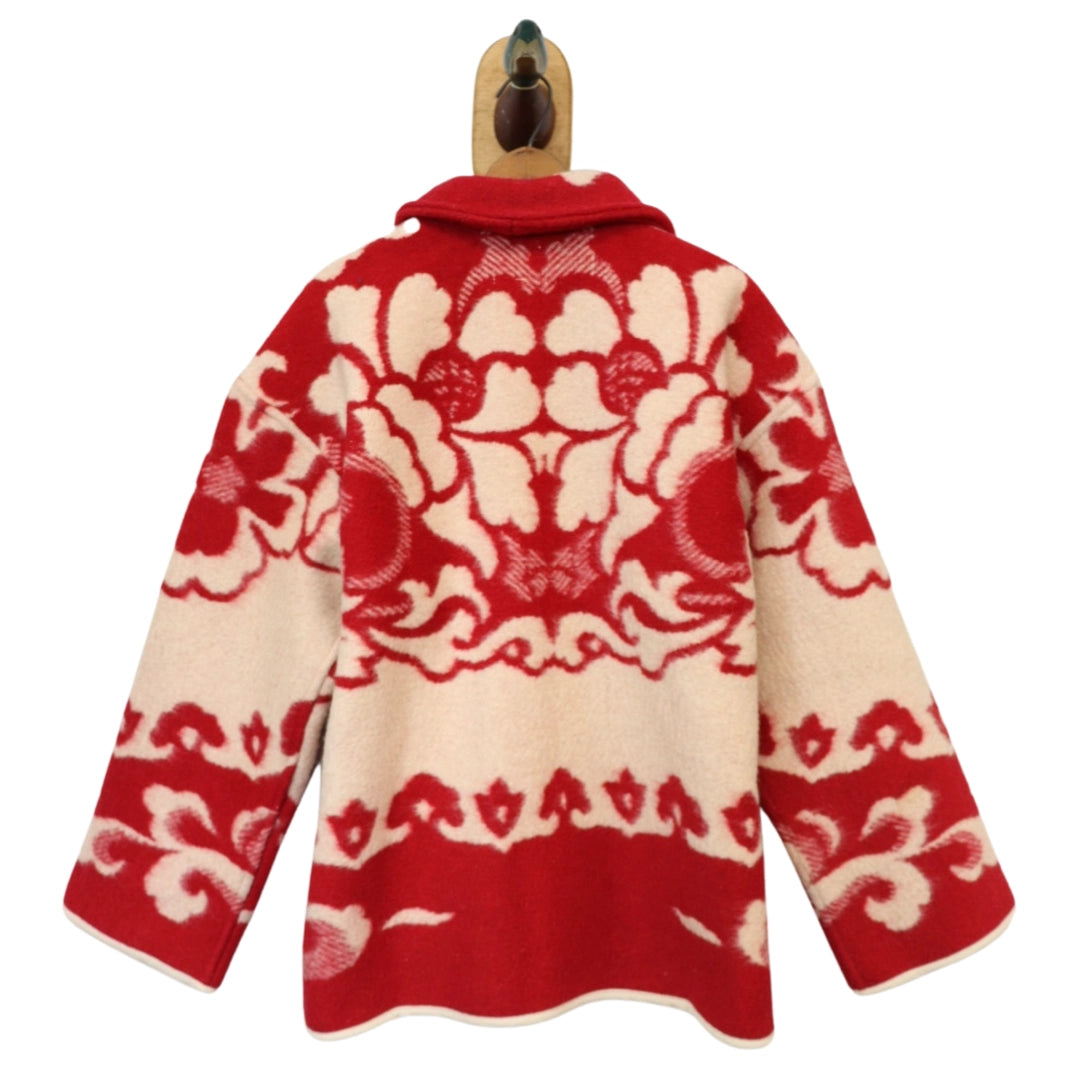 Camp Blanket Coat - Red