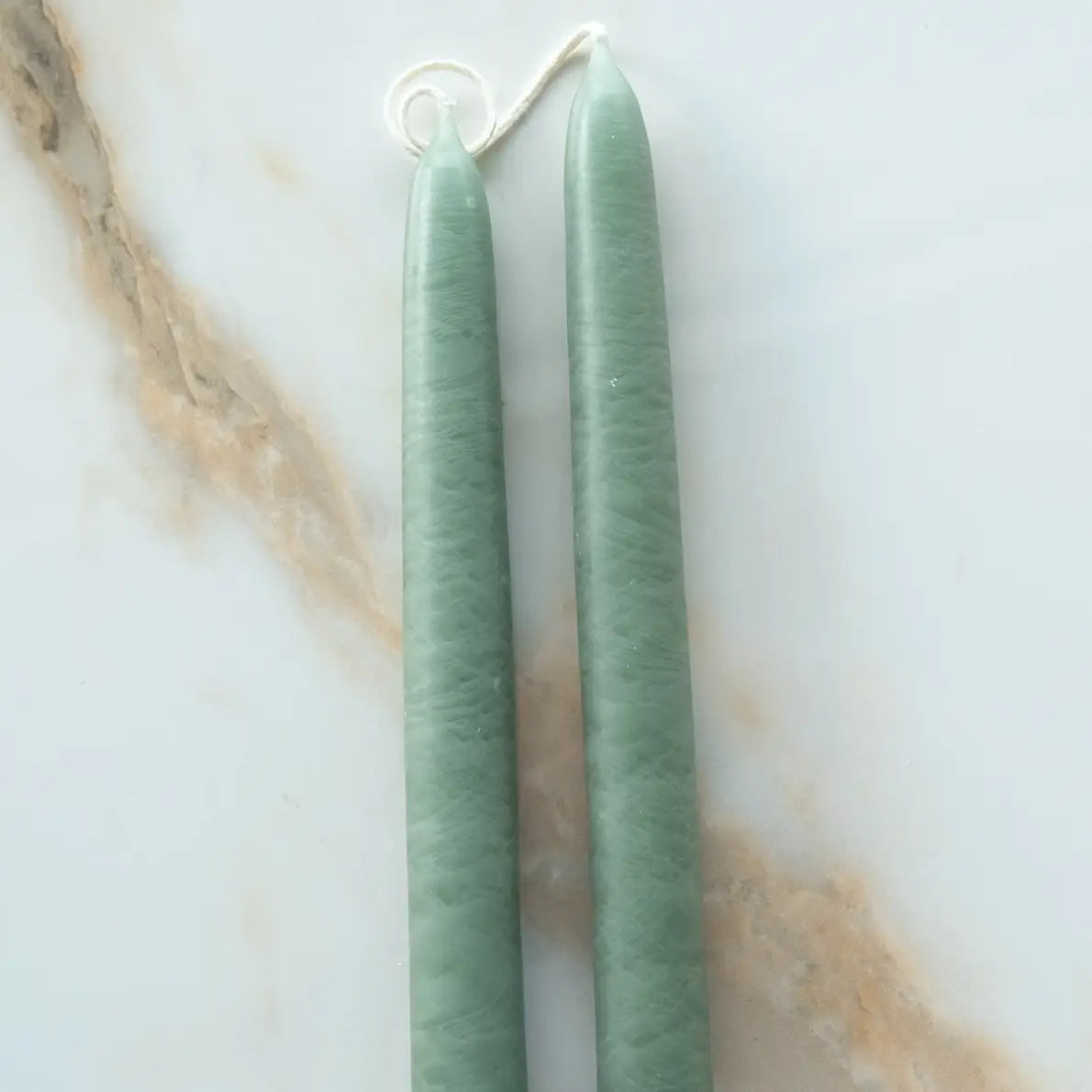 Hand-Dipped Taper Candles | Sea Glass