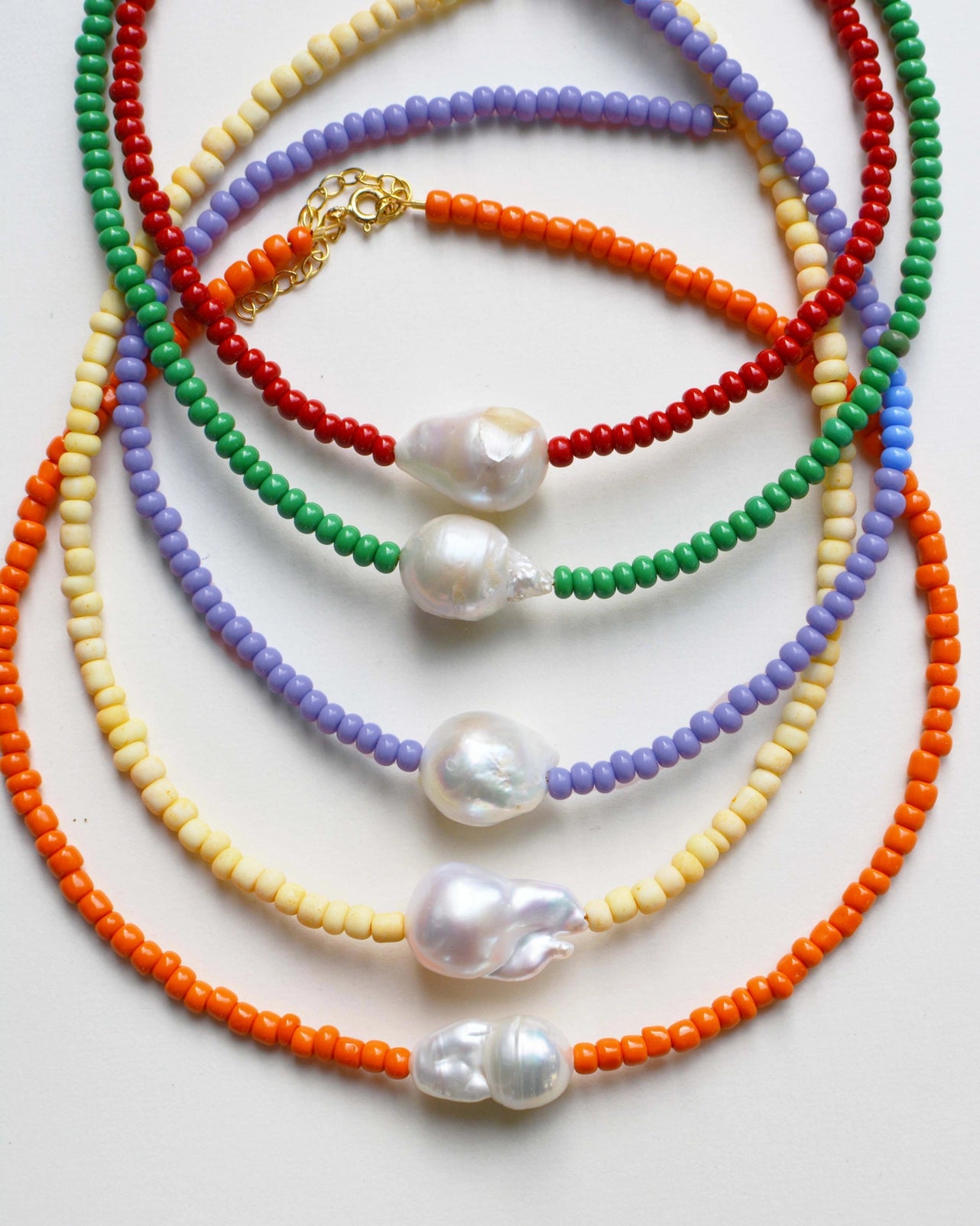 Gemma Pearl Necklace - Multiple Colors
