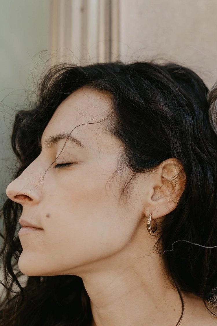 Small Caviar Hoops
