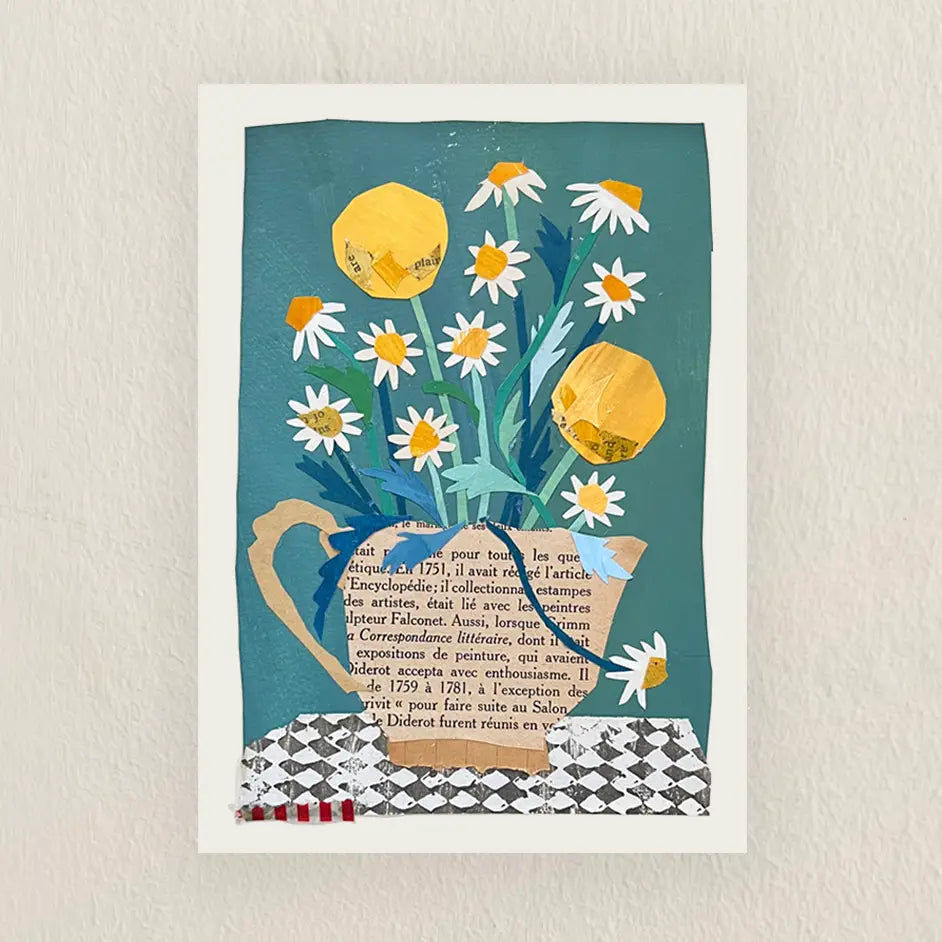 Chamomile & Craspedia - Art Print
