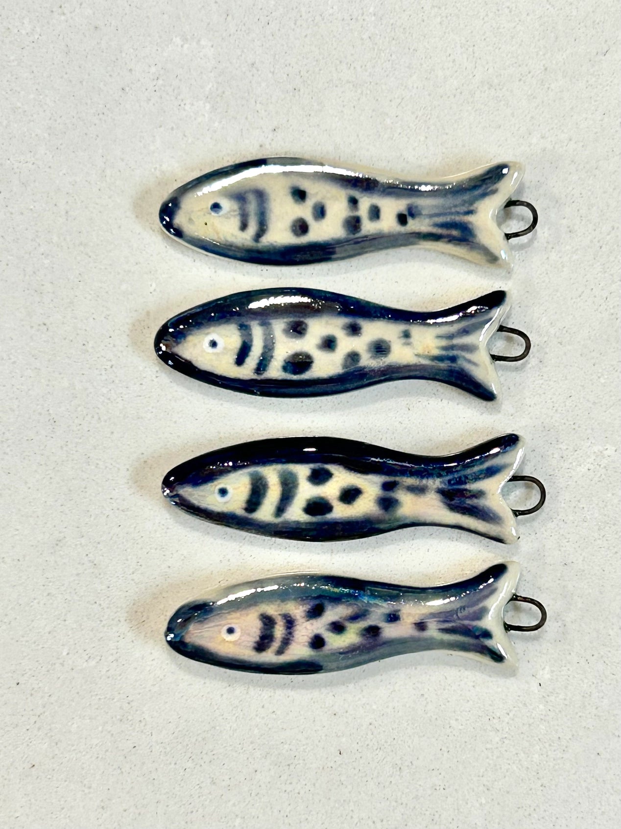 Ceramic Fish Charm Necklace