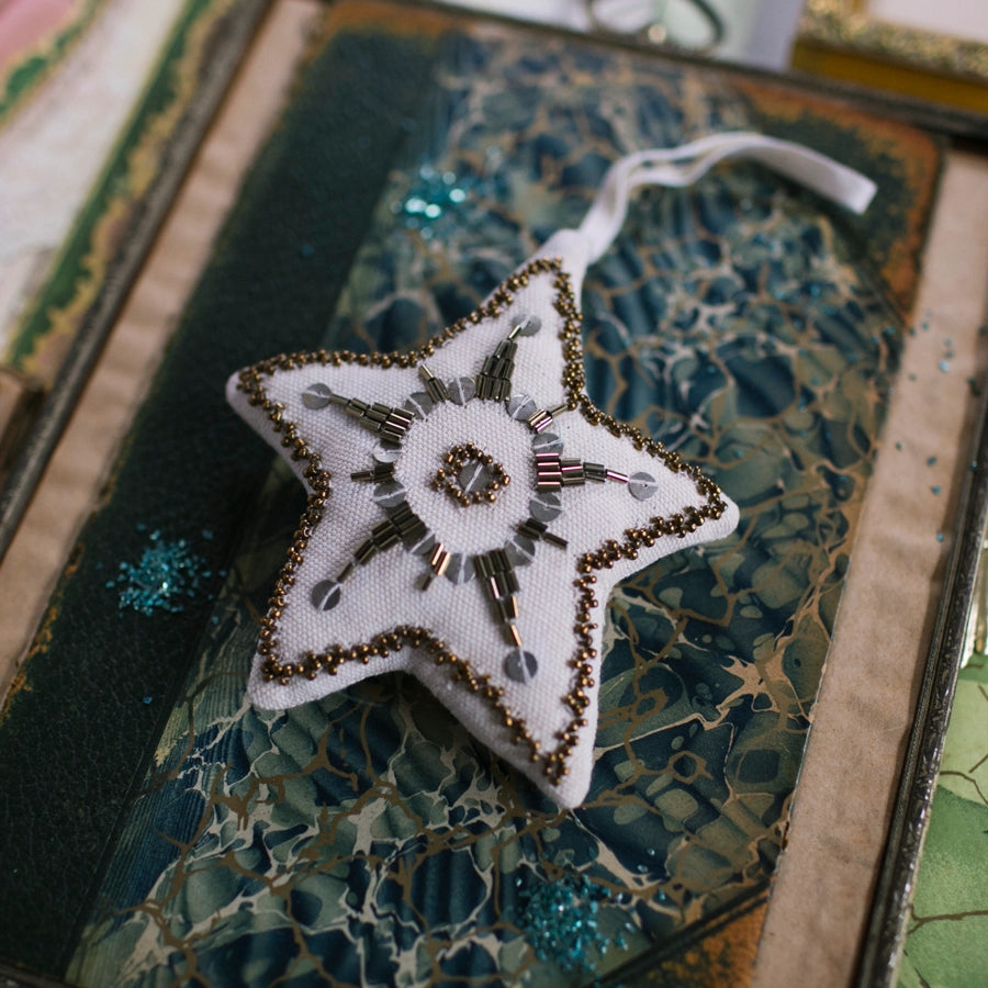 Linen Star Ornament