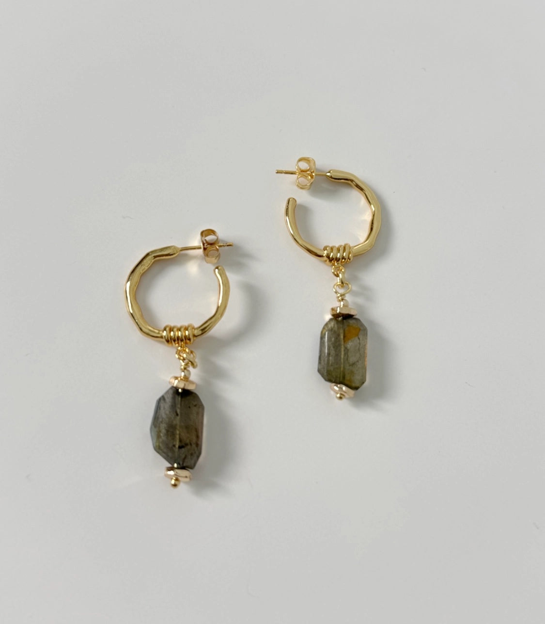 Foggy Labradorite Earrings