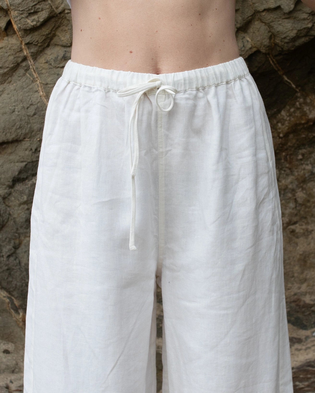 Brooks Pant | White Linen