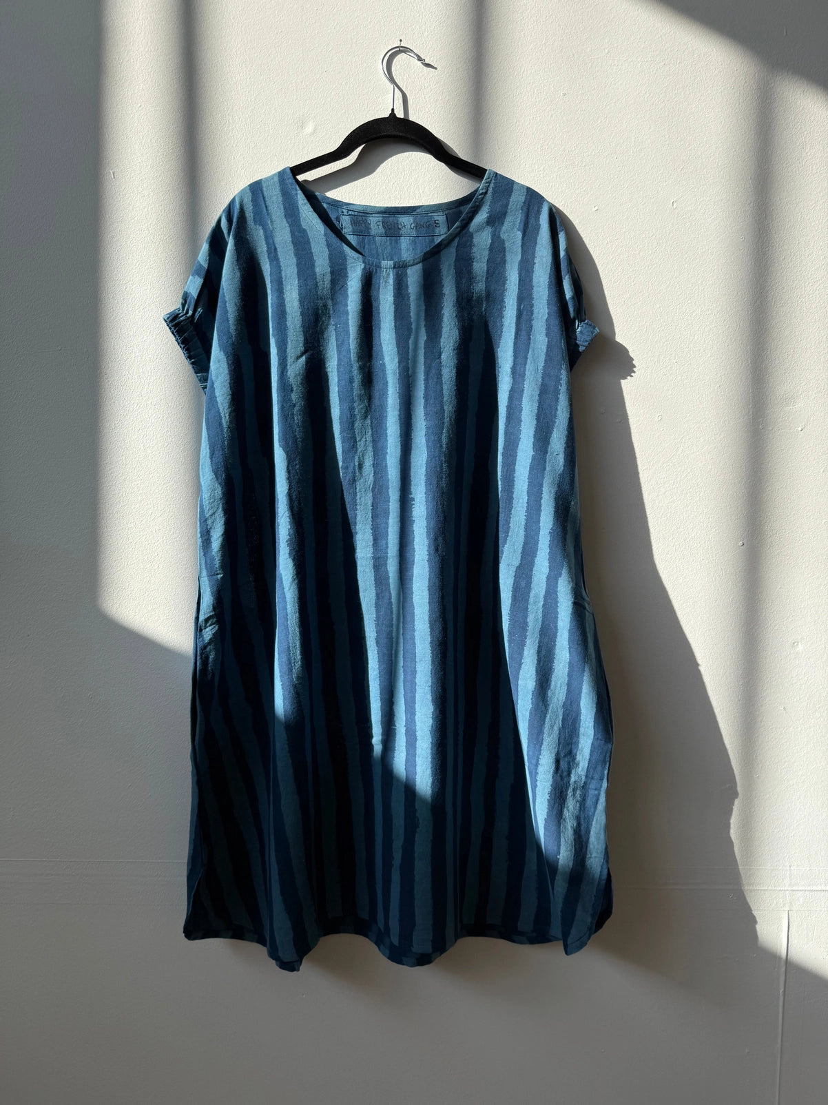 Marthe Dress - Indigo Stripe