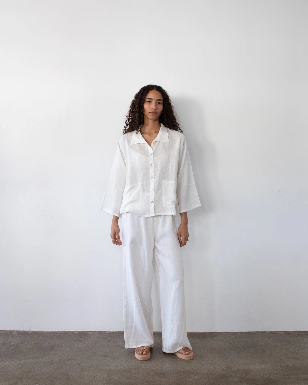 Brooks Top | White Linen