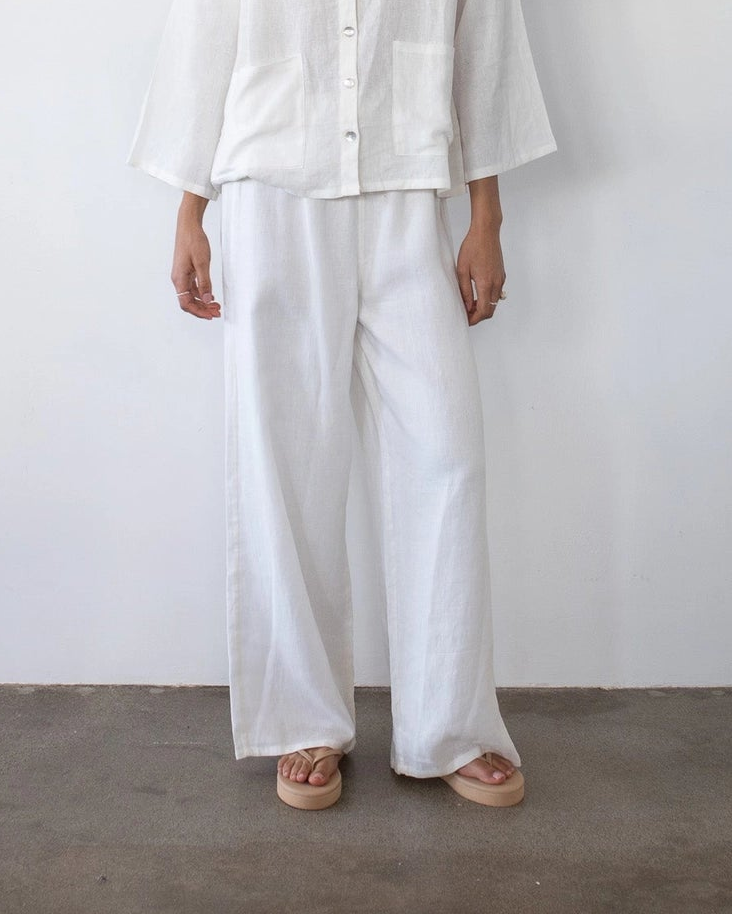 Brooks Top | White Linen
