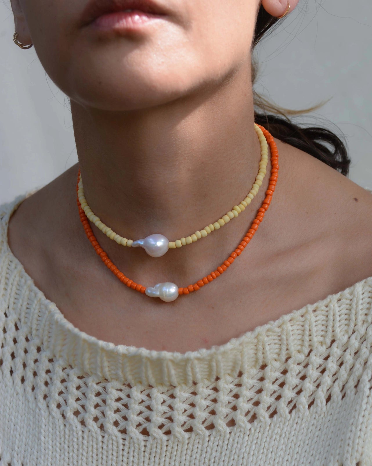 Gemma Pearl Necklace - Multiple Colors
