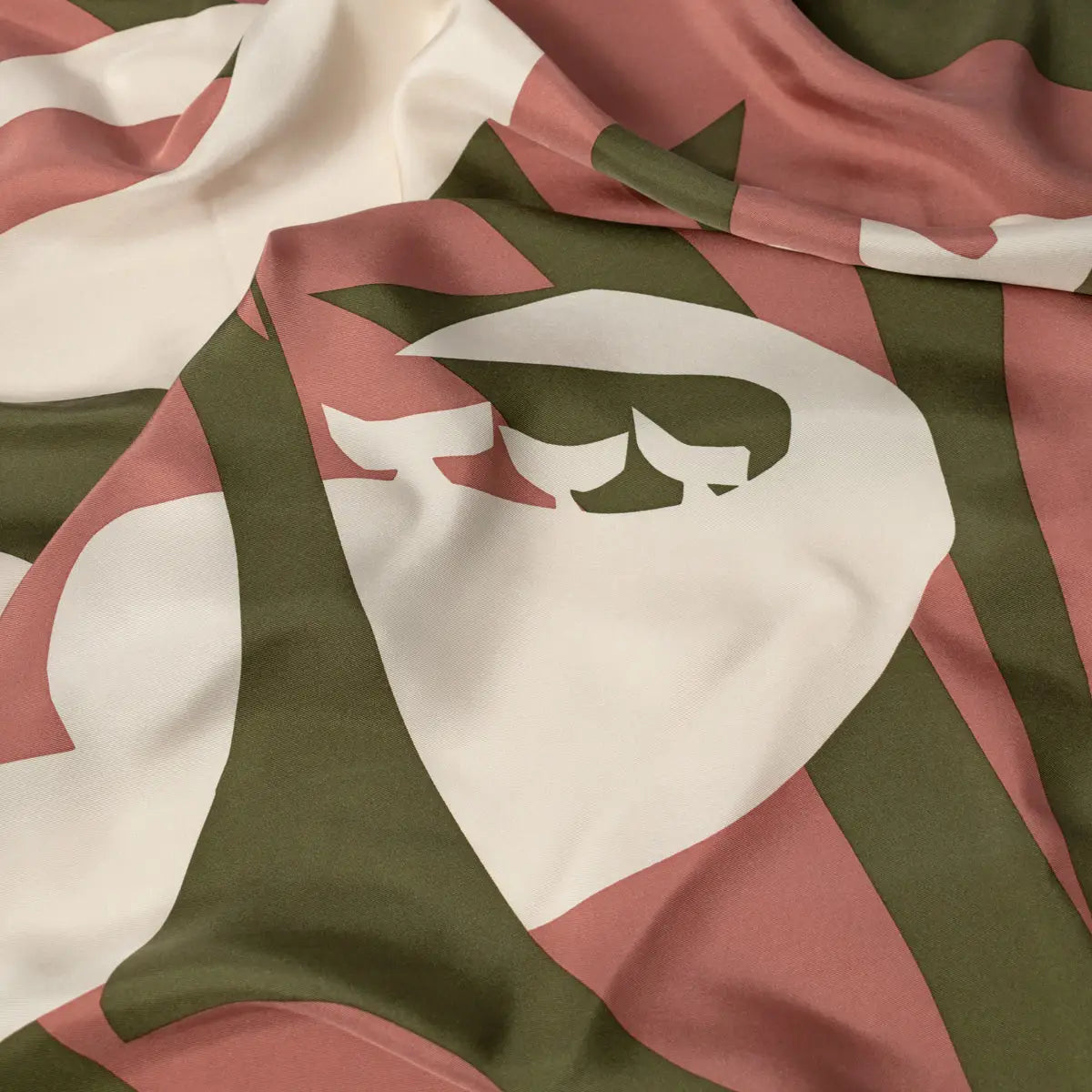 Bird in the Brush Silk Scarf