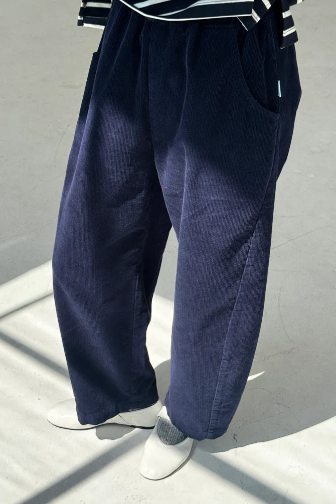 Corduroy Arc Pants - Navy