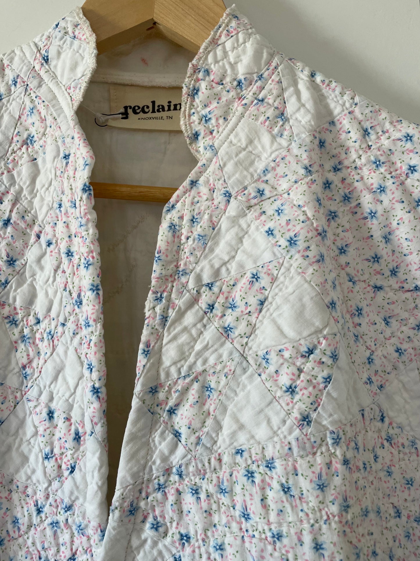 Cropped Quilt Coat - Pine Burr