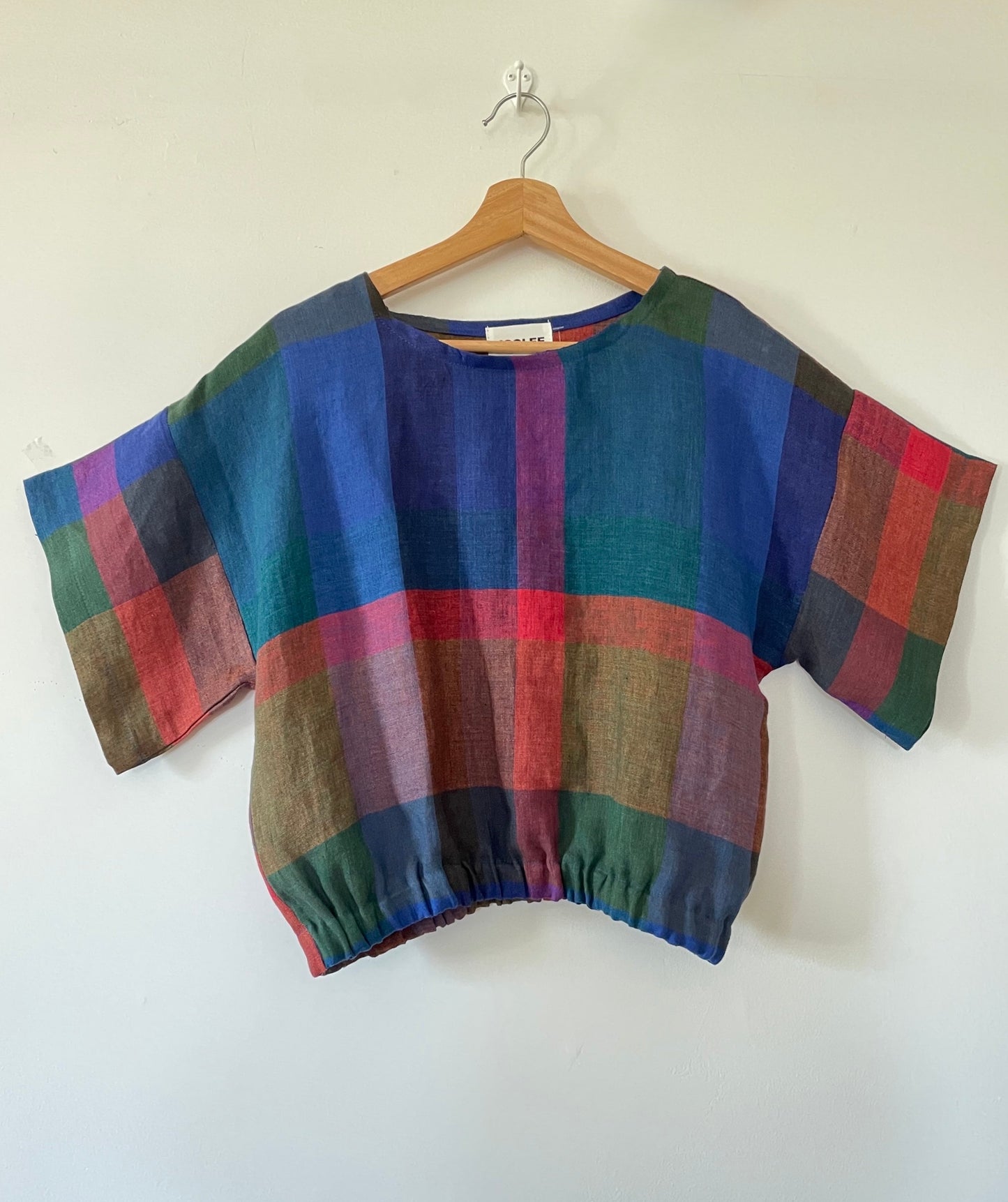 Madras Linen Top