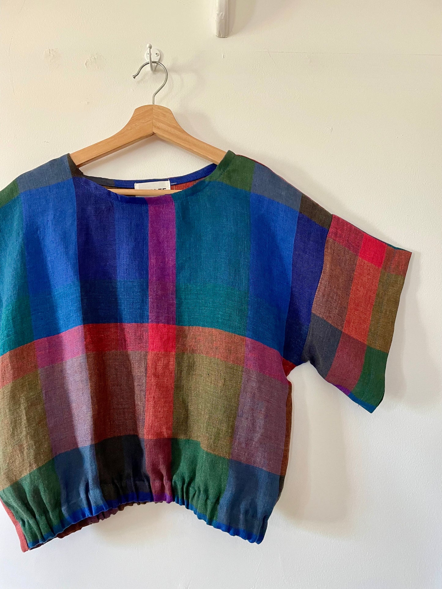 Madras Linen Top