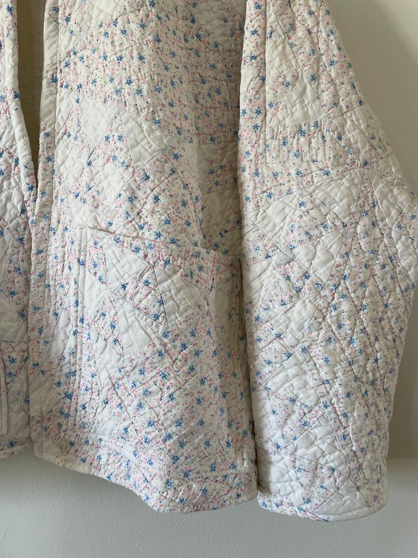 Cropped Quilt Coat - Pine Burr