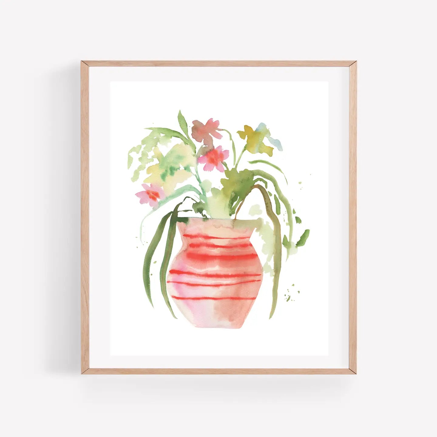 Watercolor Vase Arrangement - Original Art Print