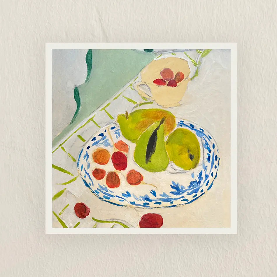 Still Life with Cherries - Art Print