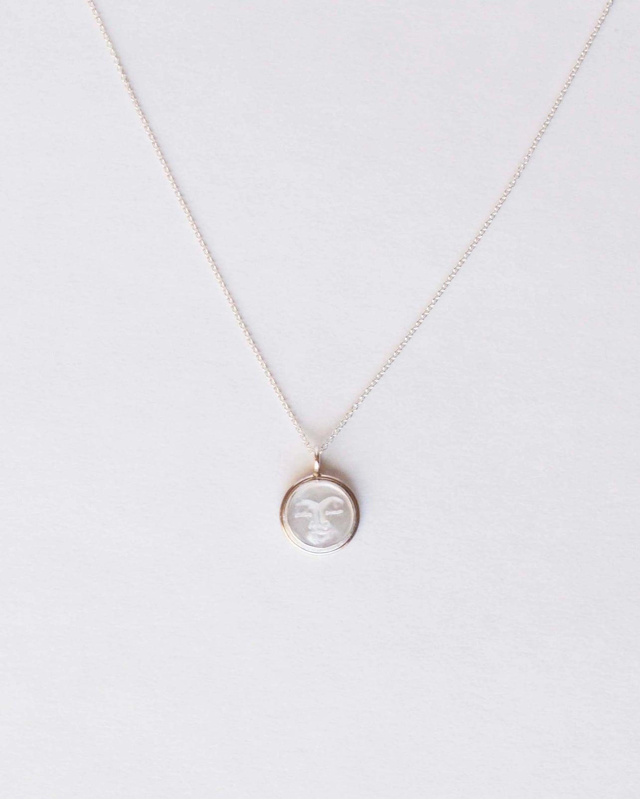 Mother of Pearl Moon Necklace