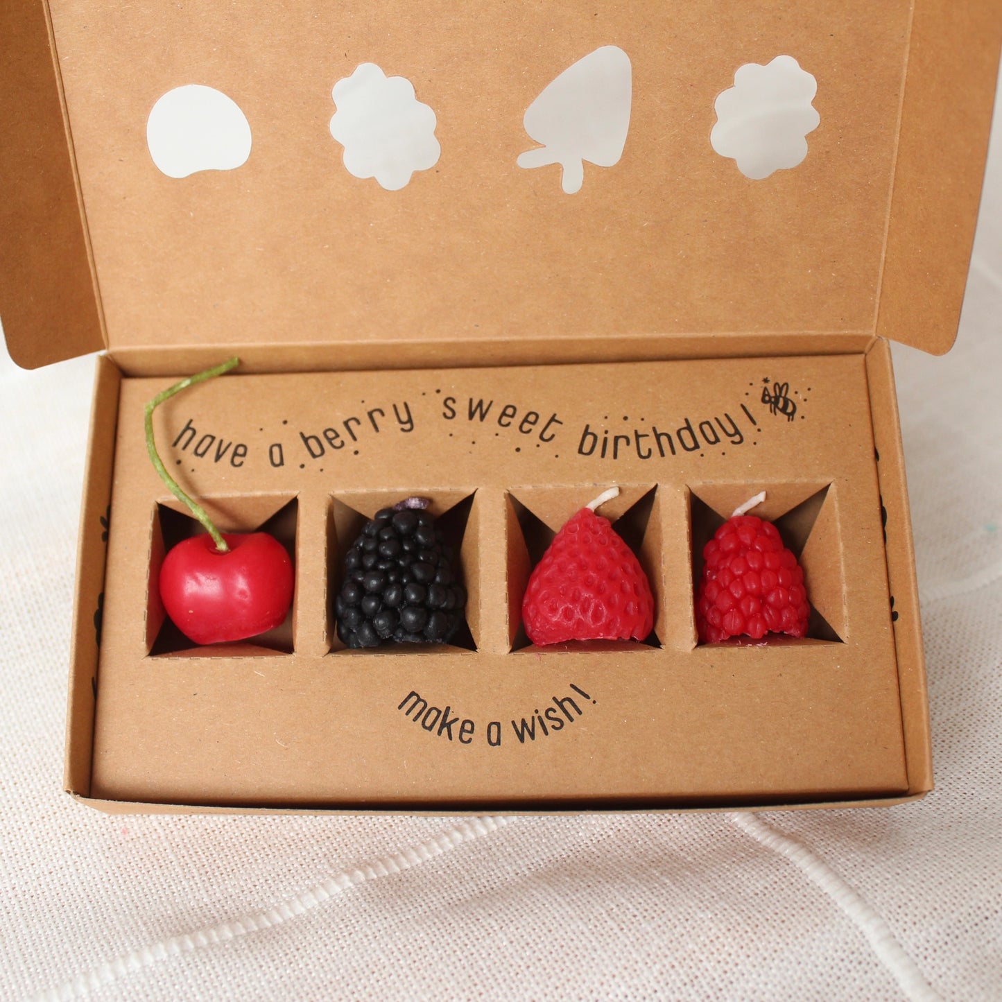 Mixed Berry Birthday Candles Gift