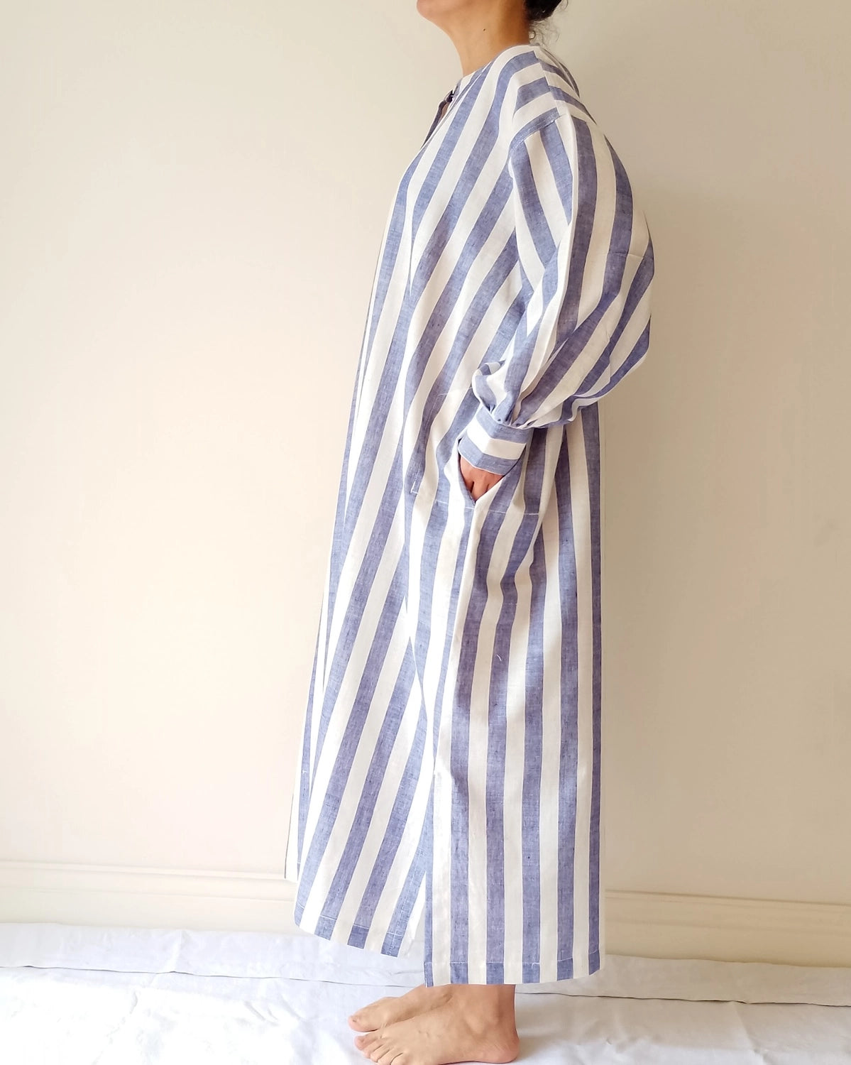 Organic Cotton Stripe Shirtdress