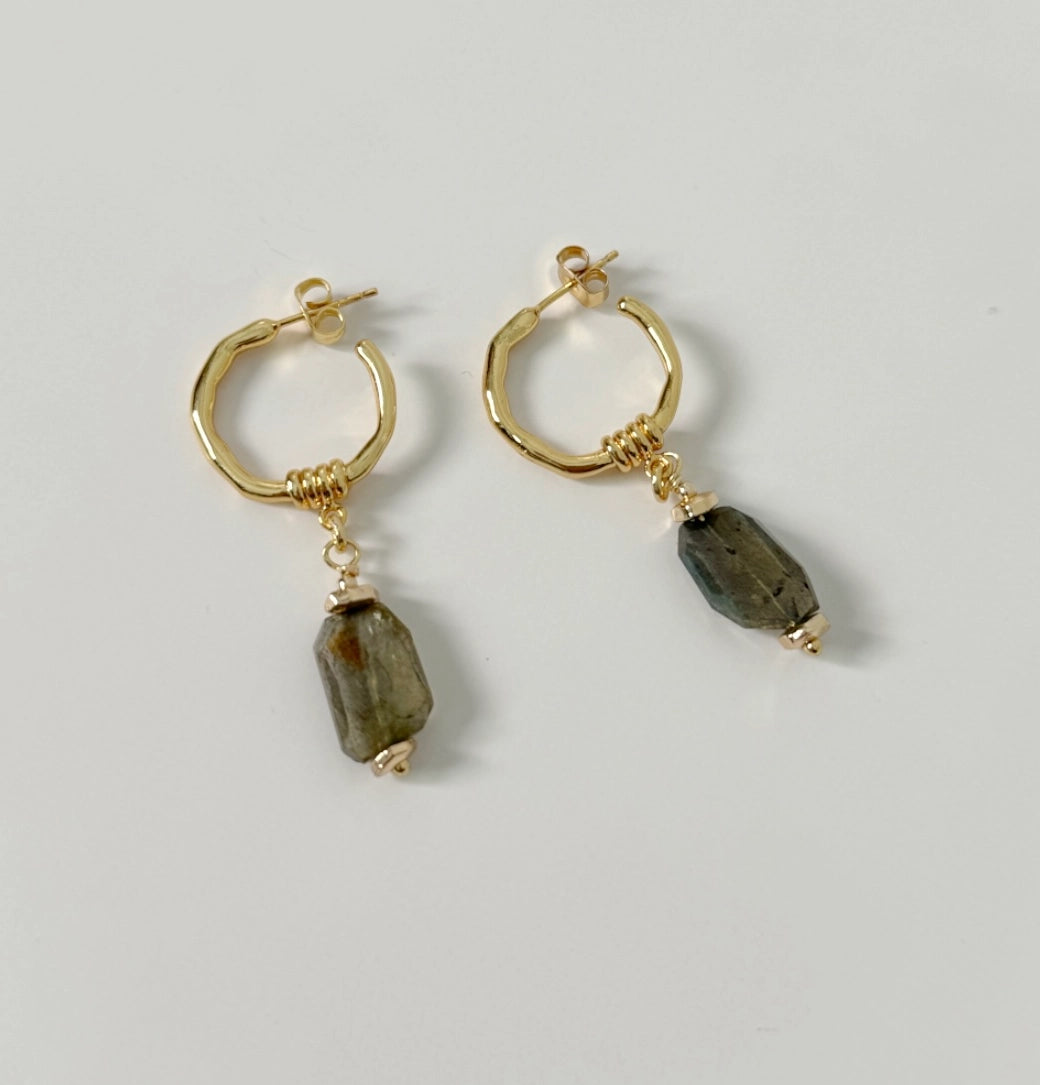 Foggy Labradorite Earrings