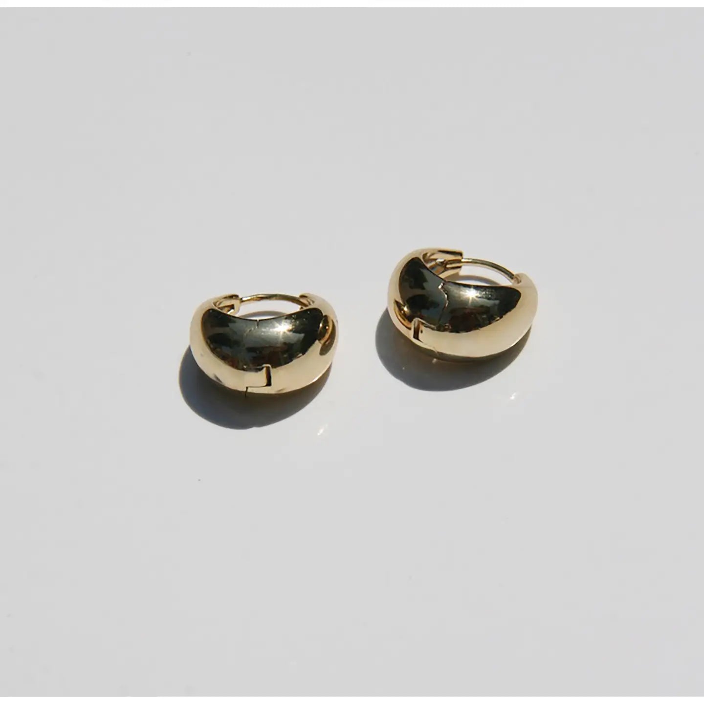 Tulip Gold-Filled Huggie Earrings