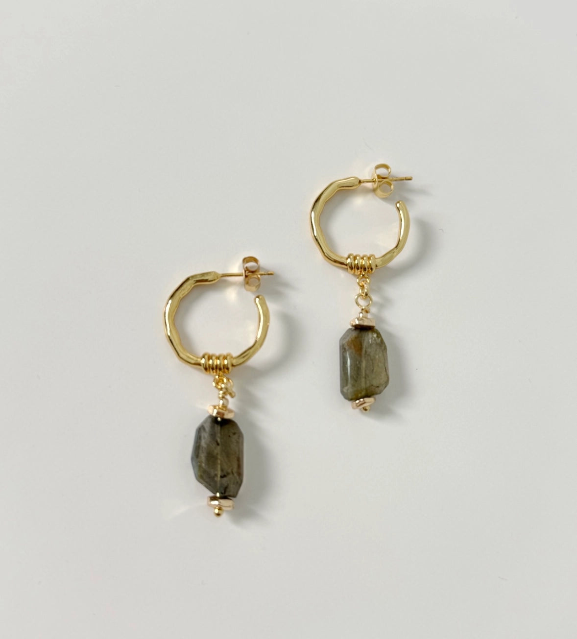 Foggy Labradorite Earrings