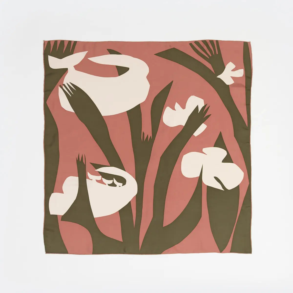Bird in the Brush Silk Scarf