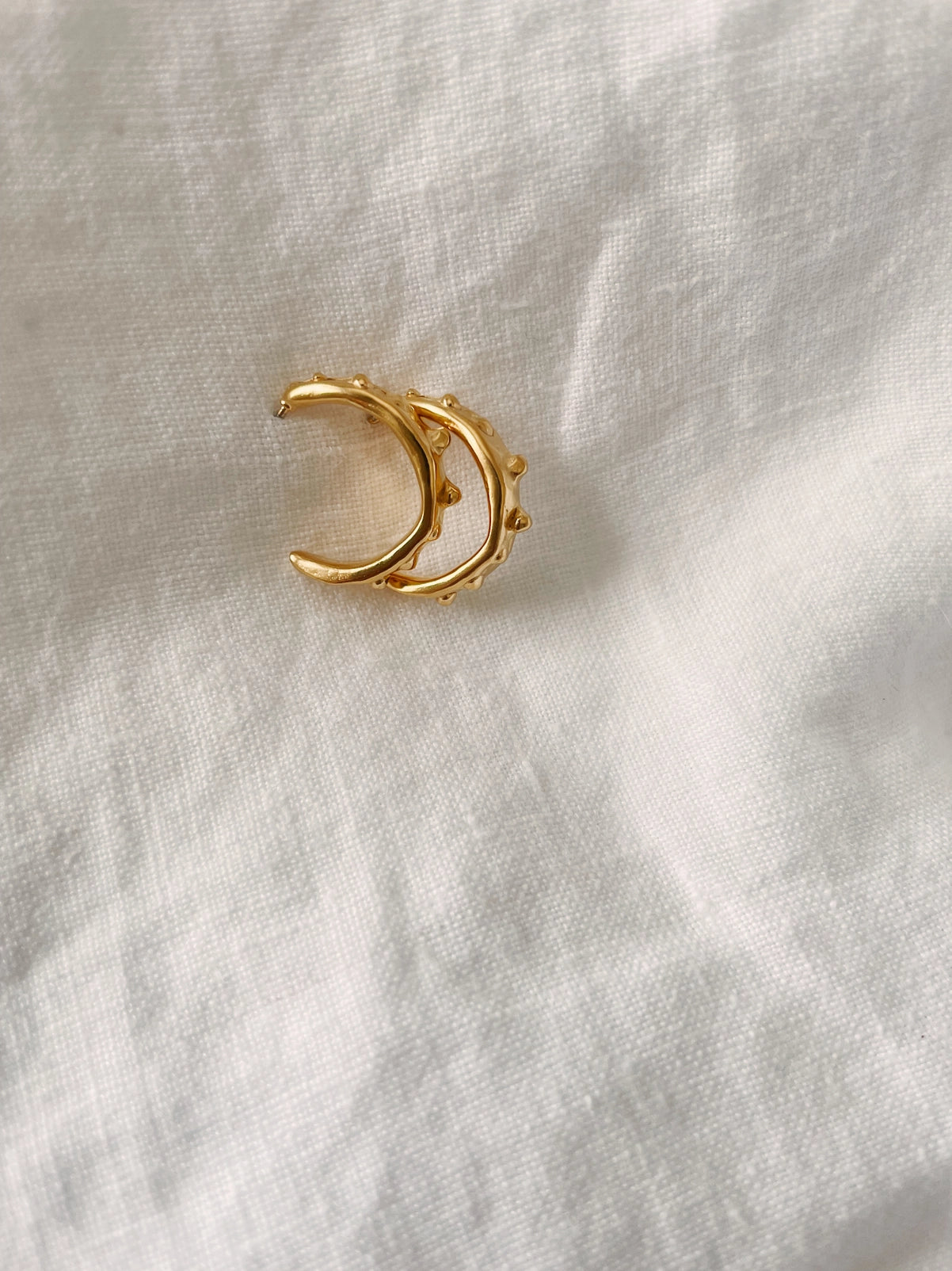 Small Caviar Hoops