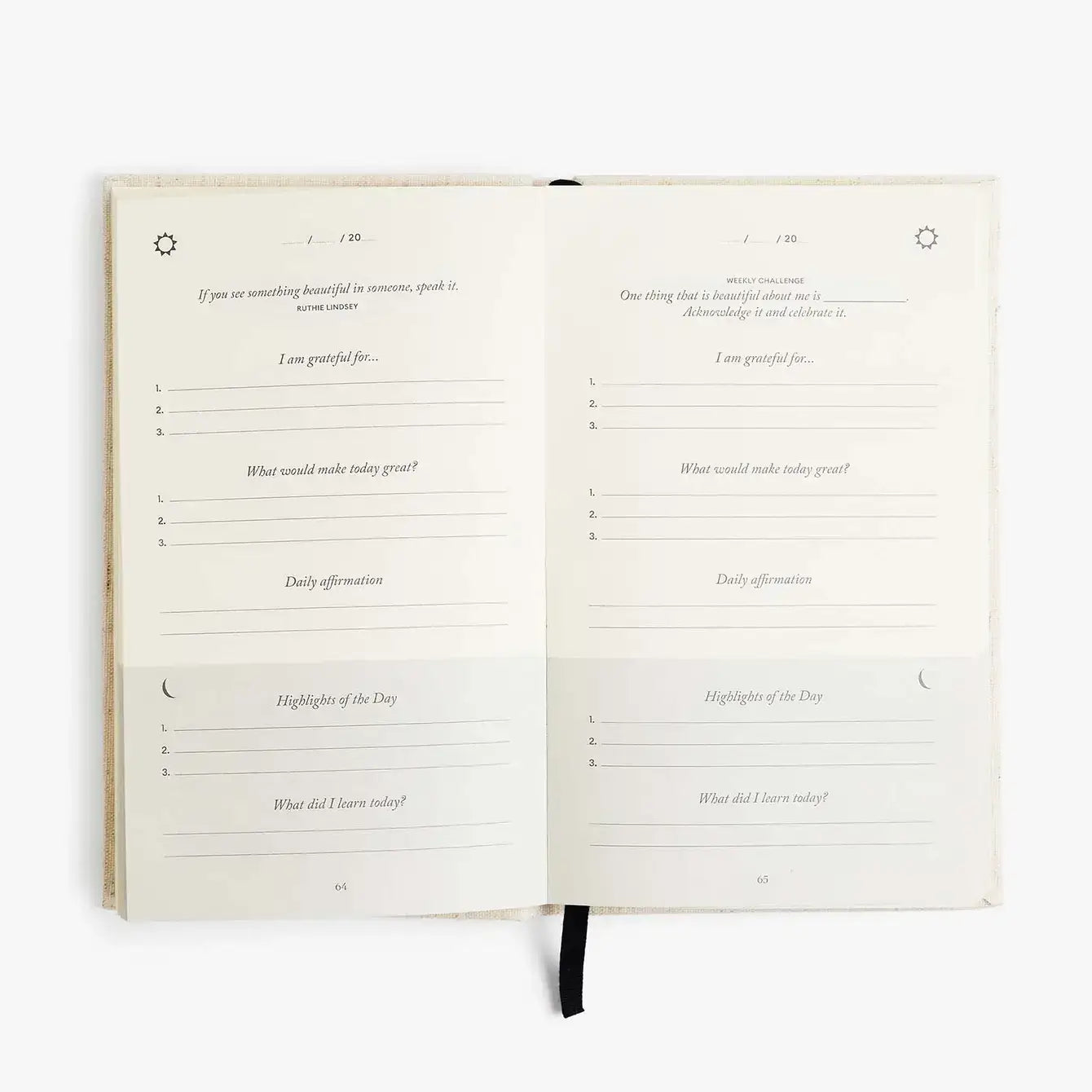 The Five Minute Journal - Linen