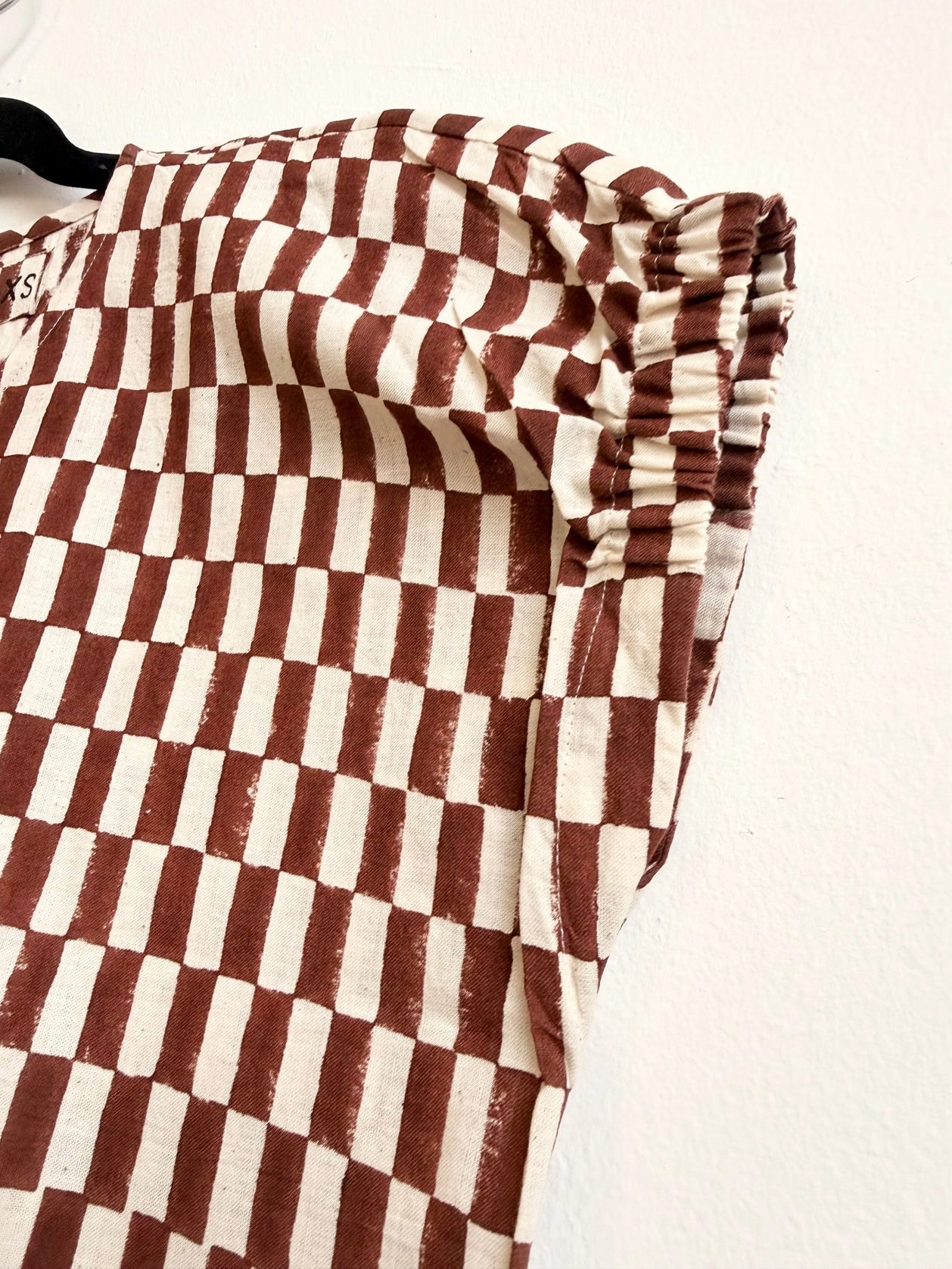 Zélia Top | Brown Check