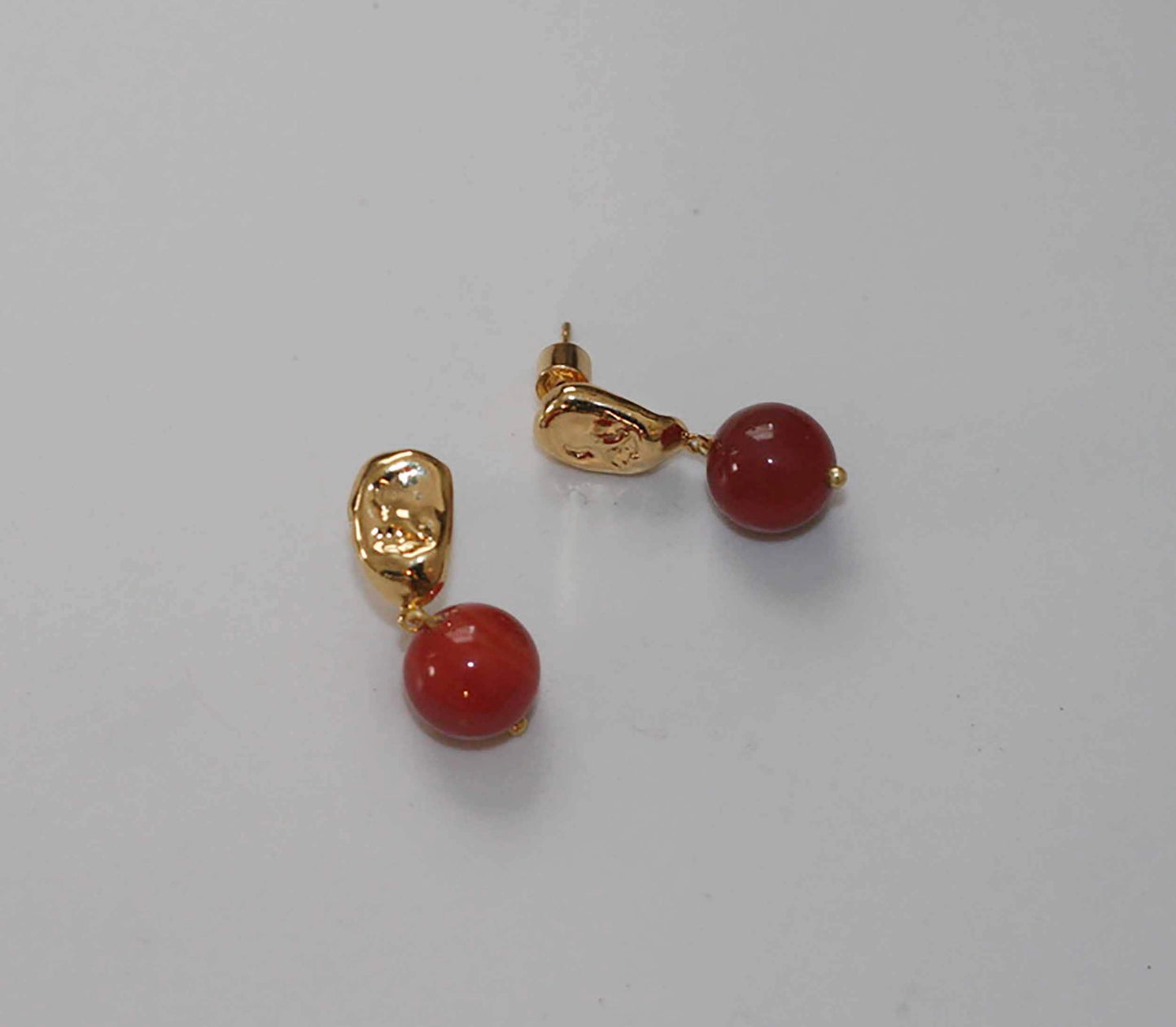 Ziggy Gold-Filled Carnelian Earrings