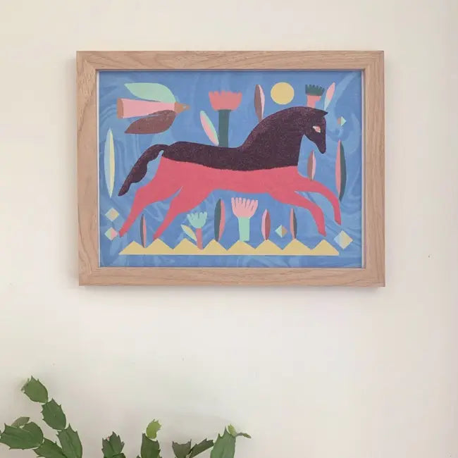 Red Horse - Art Print