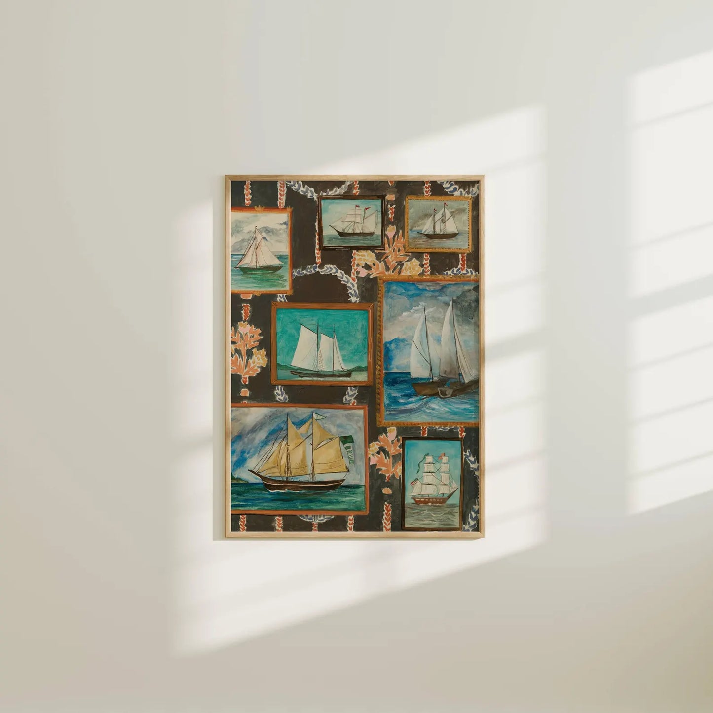Old Ships at Sea - Art Print