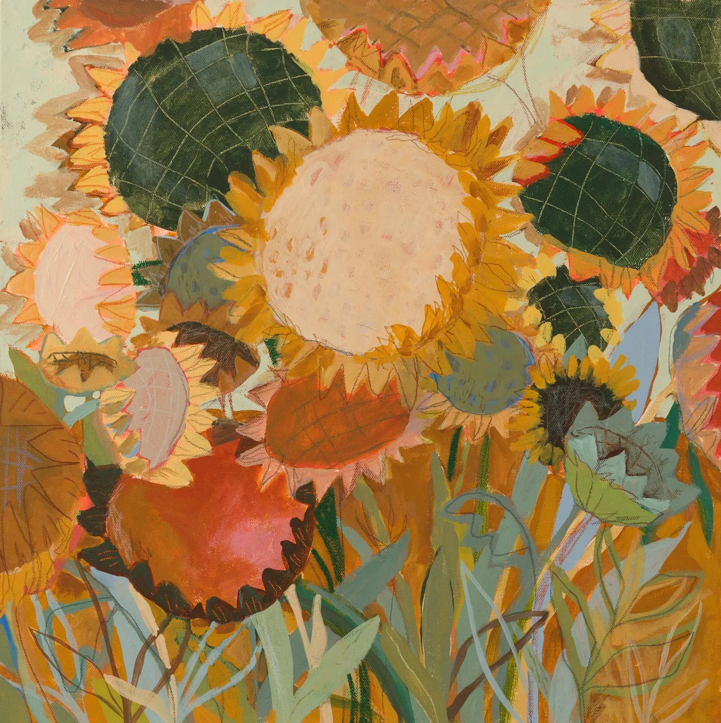 Golden Sunflower - Art Print