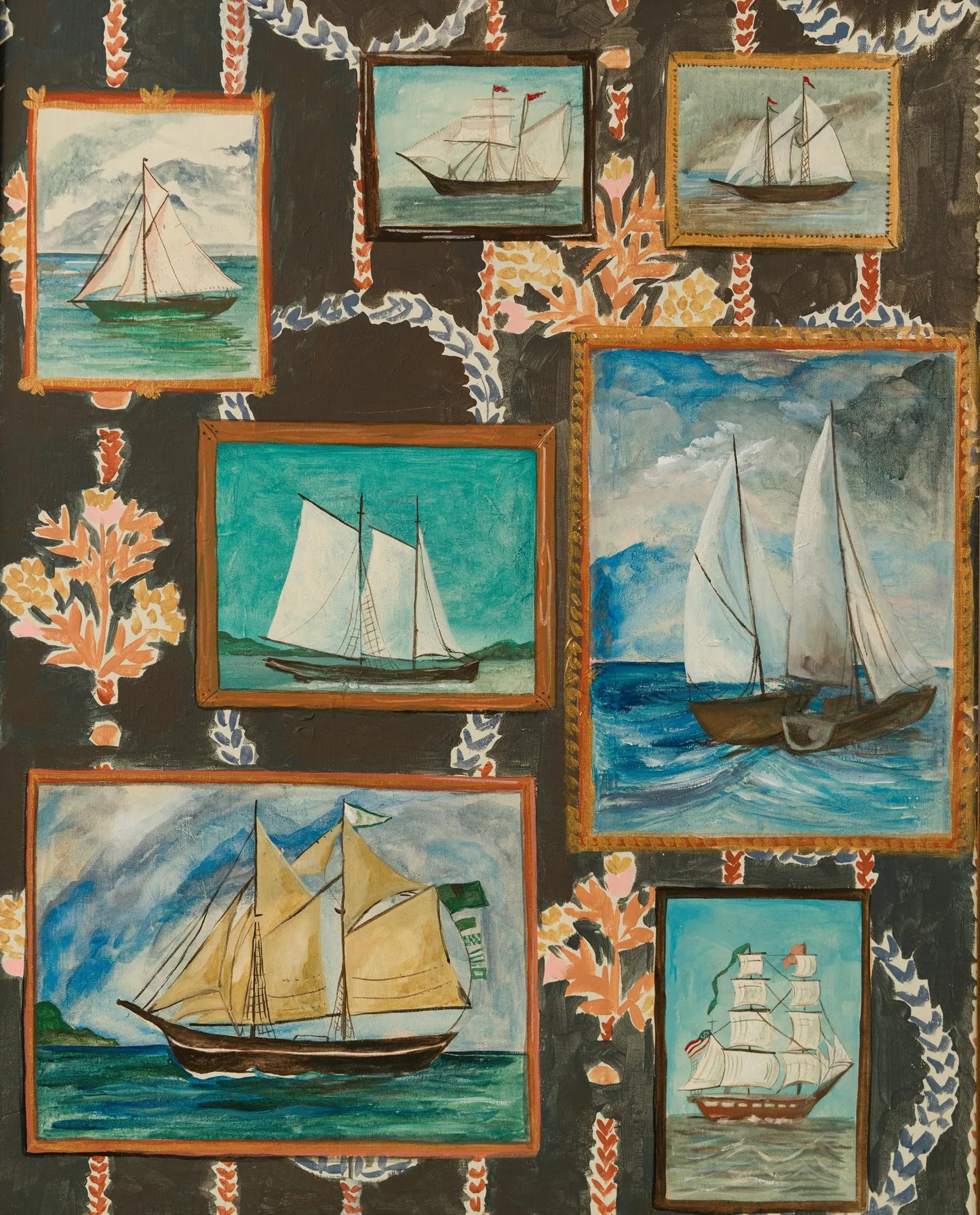Old Ships at Sea - Art Print