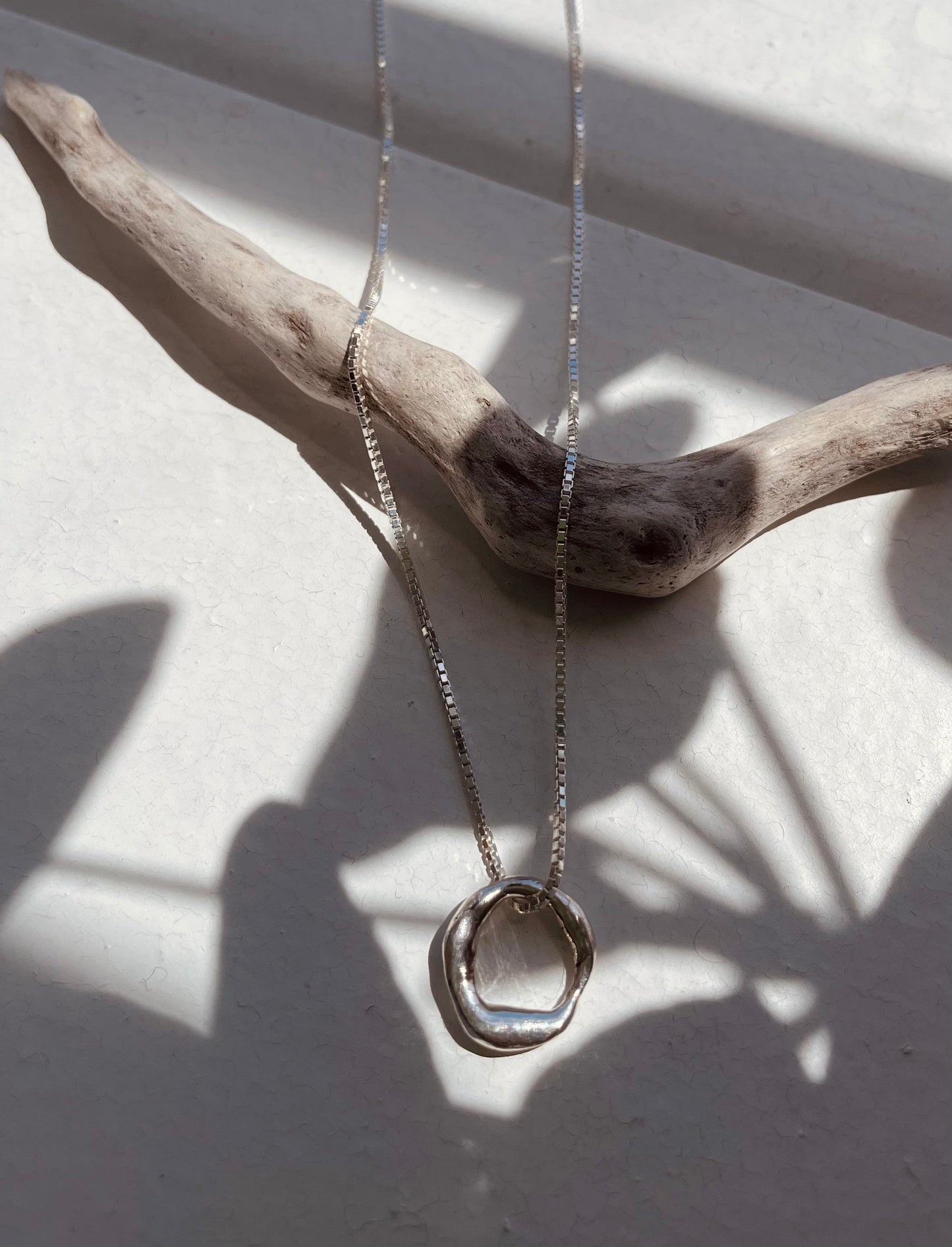 Organic Open Circle Necklace