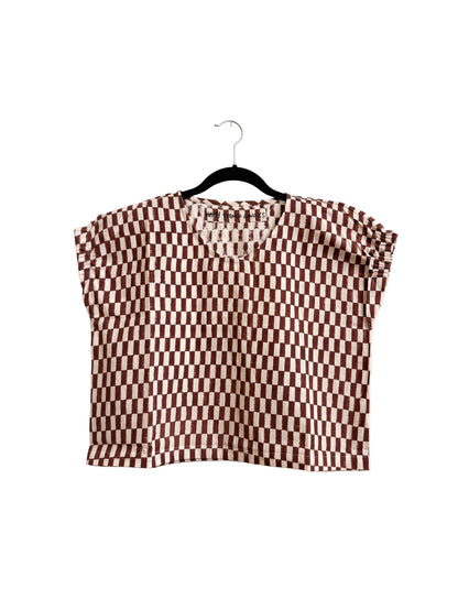 Zélia Top | Brown Check
