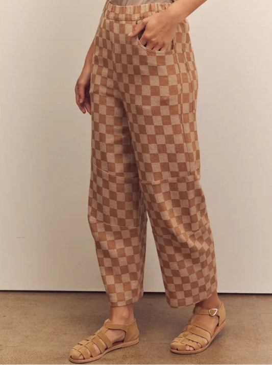 Cotton Check Pants