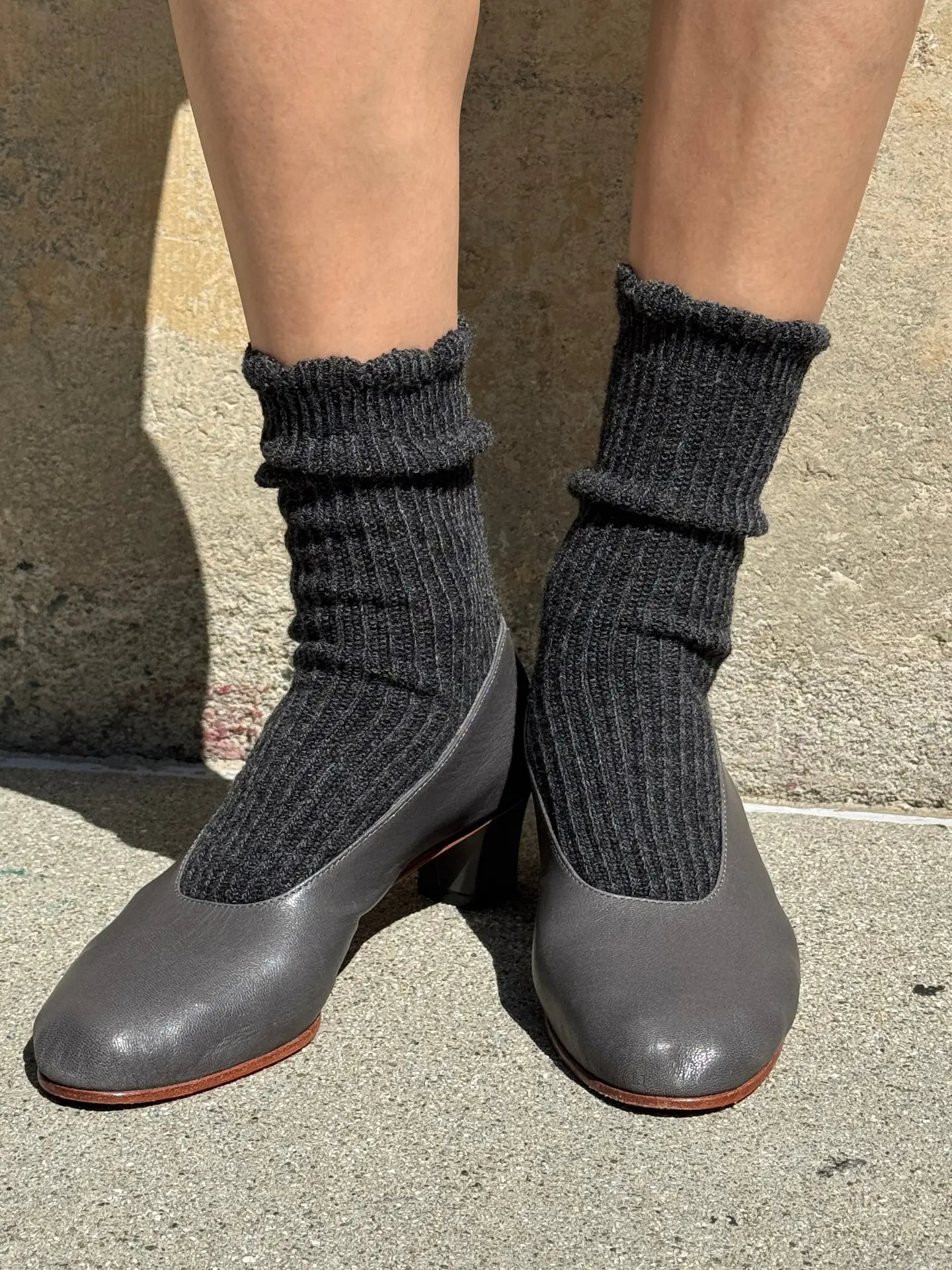 Linen Scallop Socks | Multiple Colors