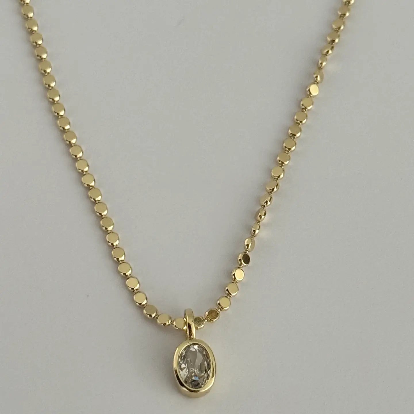 Dainty Bezel Necklace