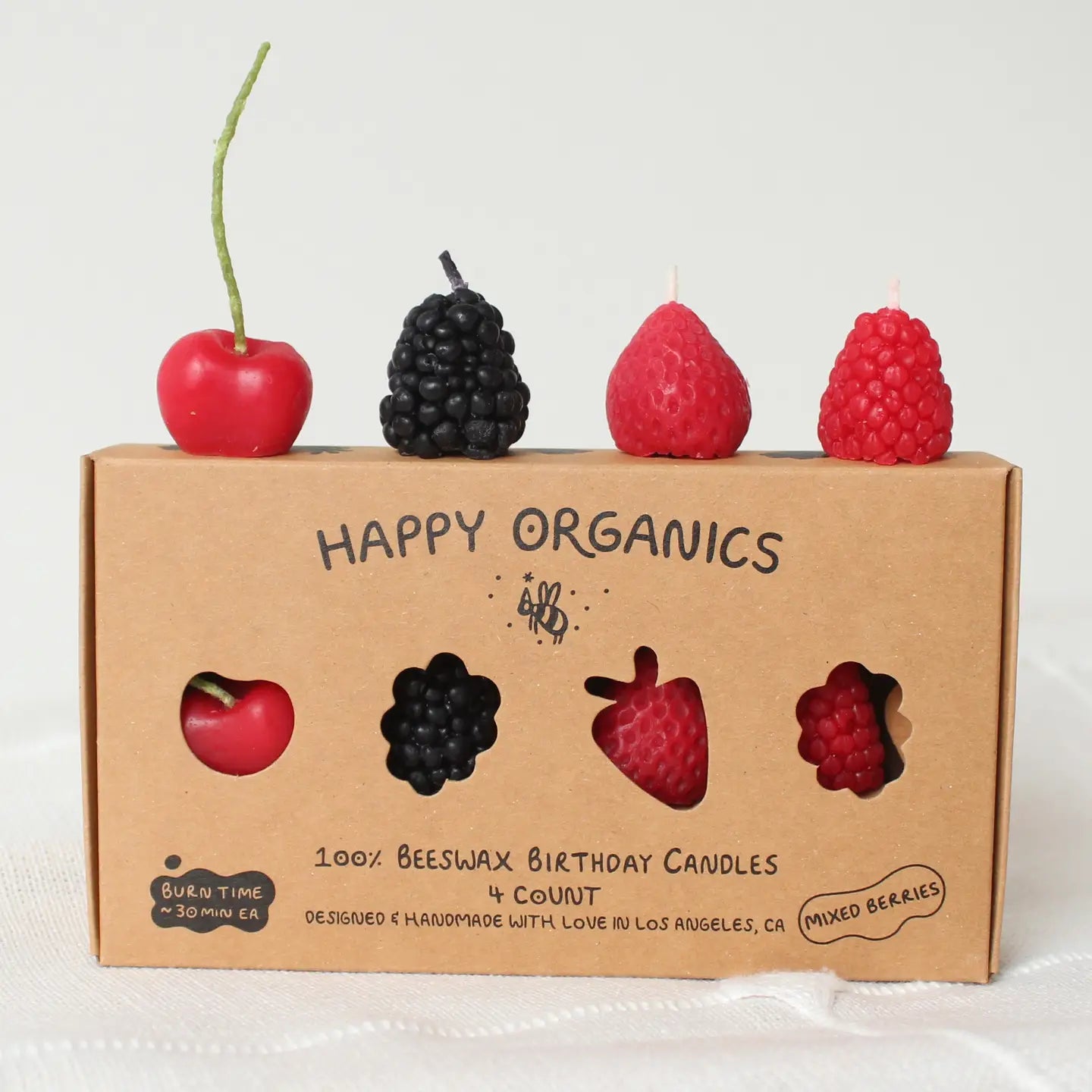 Mixed Berry Birthday Candles Gift
