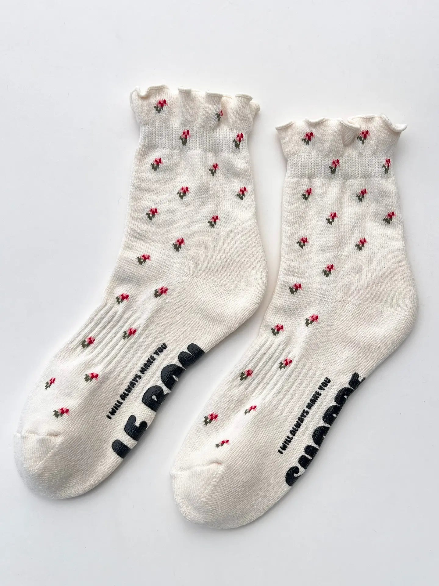 Petal Ruffled Hugger Socks