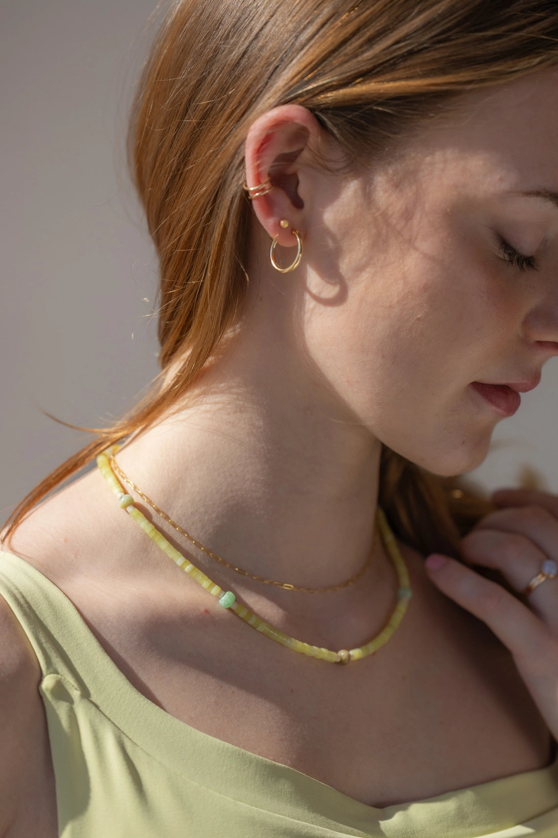 Sunlit Jade Necklace
