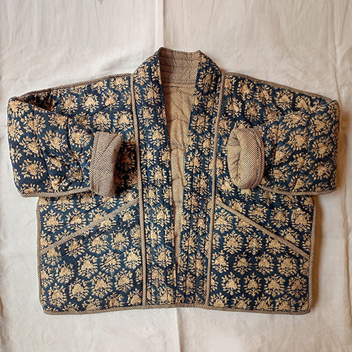 Quilted Reversible Block Print Jacket