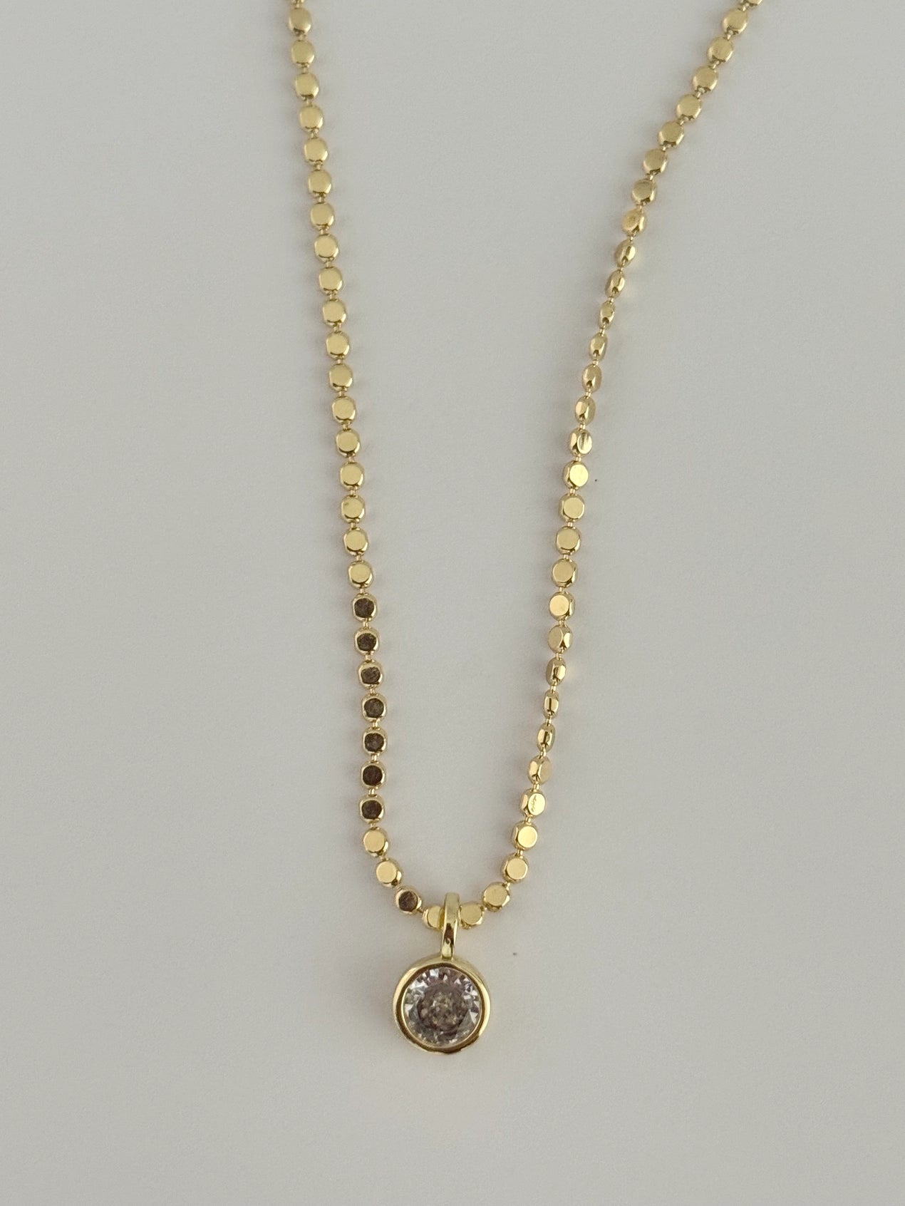 Dainty Bezel Necklace