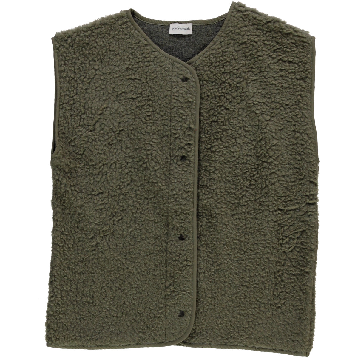 Sheeps Wool Vest | Taupe Green